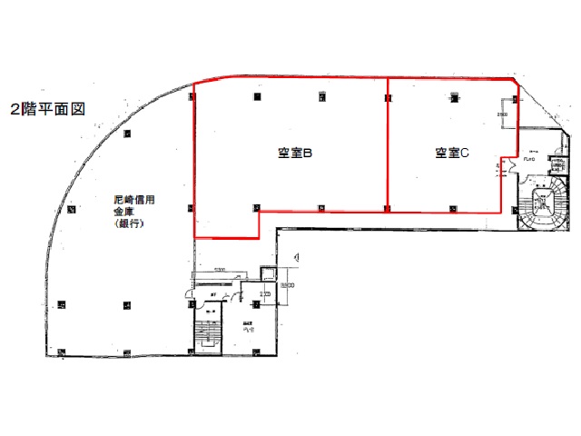 南茨木第二阪急ビル　2階　B号室＆C号室　間取り図.jpg