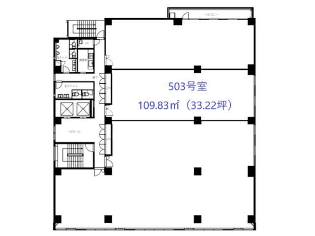 丸の内三丁目5F503号室33.22T間取り図.jpg
