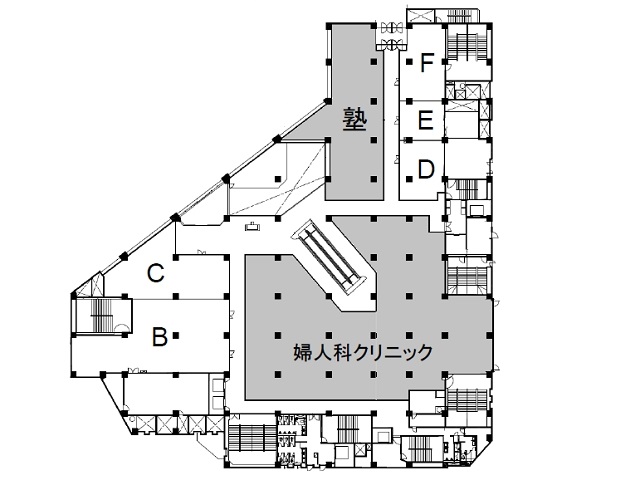 福岡県 2階 14.99坪の間取り図