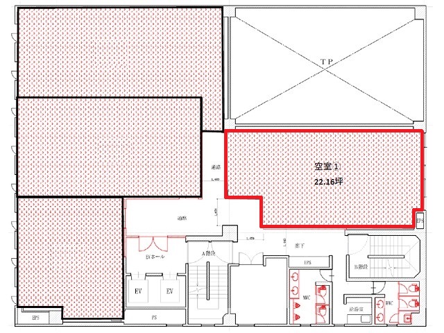 東洋証券広島スクエアビル5階22.16坪間取り図.jpg