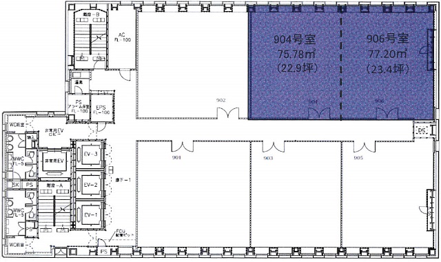 淀屋橋ダイビル 9F22.9T 間取り図.jpg