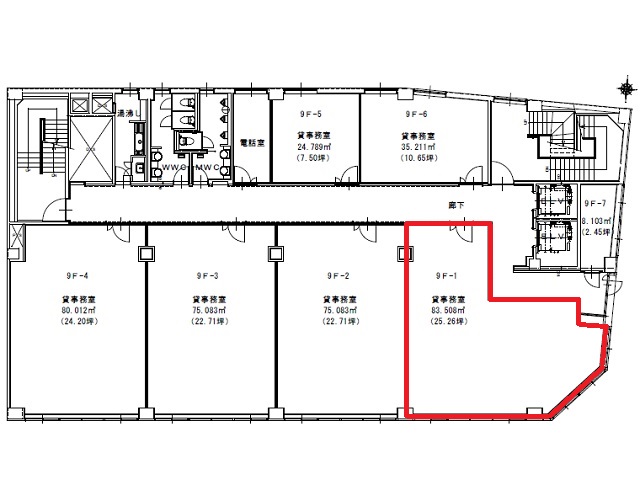 日興ビルヂング9F-1号室25.26T間取り図.jpg