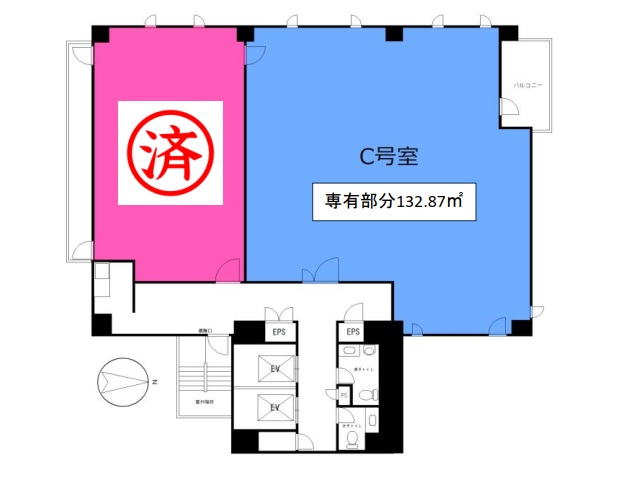 Landwork新宿3FC号室52.22T間取り図.jpg