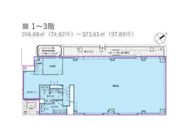 （仮称）千駄ヶ谷5丁目計画3F74.62T間取り図.jpg