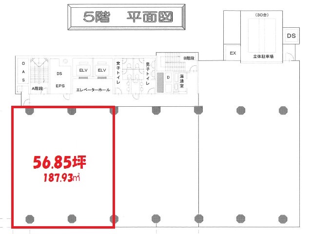 サンライトビル5階56.85坪間取り図.jpg