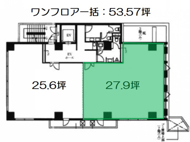 福岡県 2階 27.91坪の間取り図