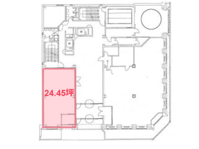 北海道医師会館ビル_1F24.45T_間取り図.jpg