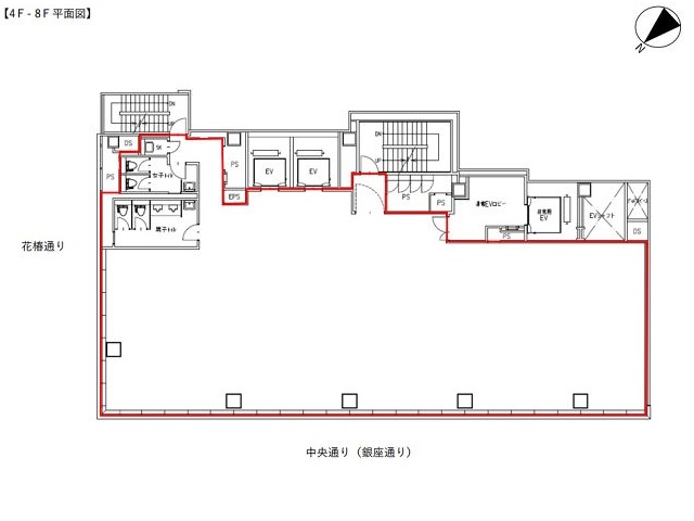 銀座8丁目中央通りプロジェクト基準階間取り図.jpg
