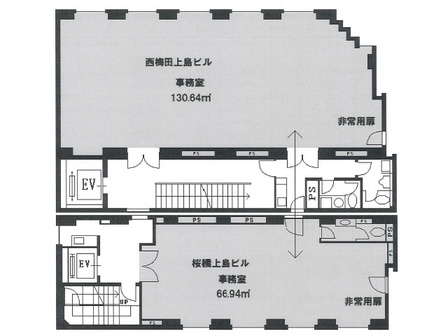 西梅田上島ビル＋桜橋上島ビル　4階セット区画　間取り図.jpg