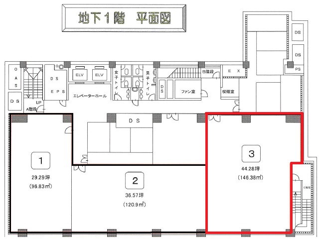 サンライトビル地下1階44.28坪間取り図.jpg