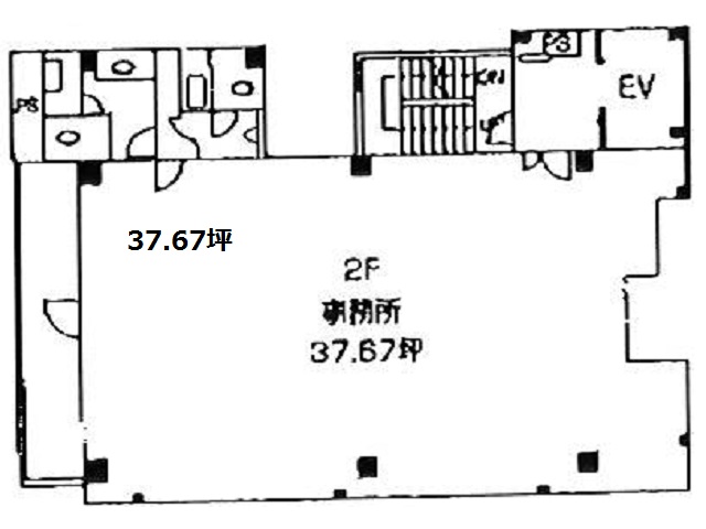 トミタビル 2F37.67T 基準階間取り図.jpg