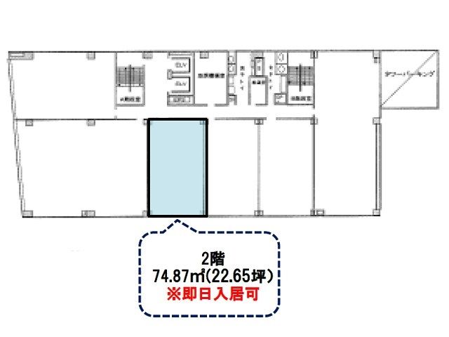 鳥取県 2階 22.65坪の間取り図