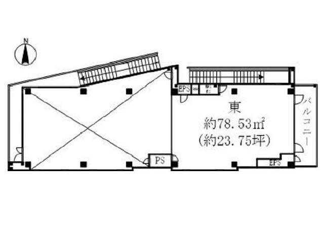 近鉄奈良駅前物件　2階東側　23.75坪　間取り図.jpg