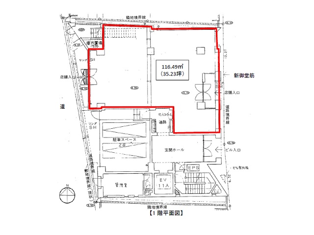 吉田茶屋町ビル１階35.23坪間取り図.jpg