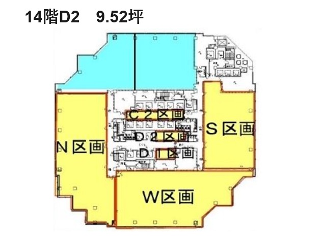 品川イーストワンタワー14F9.52T間取り図.jpg