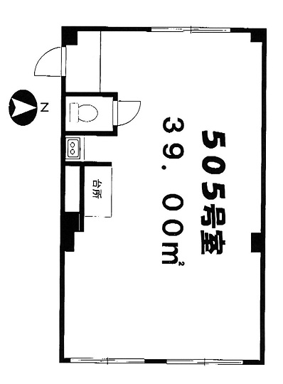 ロイヤルパレス渋谷505号室間取り図.jpg