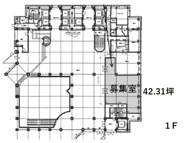 虎ノ門ツインビルディング1階42.31坪間取り図.jpg