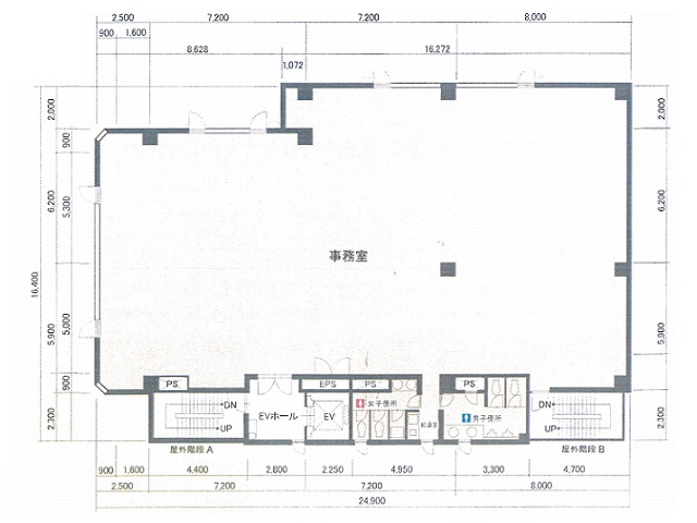 東京都 3階 108.32坪の間取り図