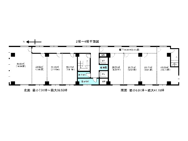 リアライズ堺筋本町ビル　2階～4階　間取り図.jpg