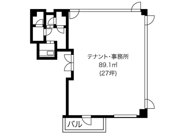 オフィス・クロンド・ビル5F26.95T間取り図.jpg