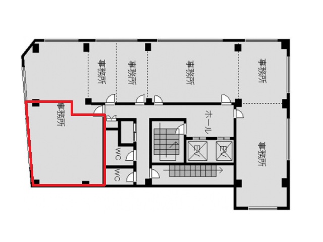 まるみやビル　6階　613号室　間取り図.jpg