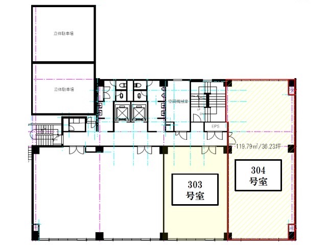 高松兵庫町ビルディング3F-304・303号室間取り図.jpg