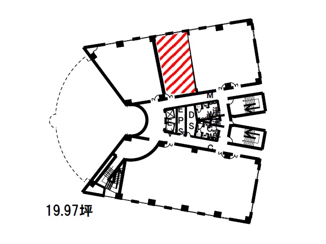 新札幌第一生命ビルディング2F19.97坪　間取り図.jpg