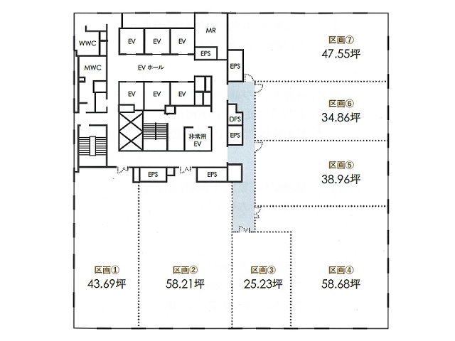 Dタワー西新宿10F分割フロア間取り図.jpg