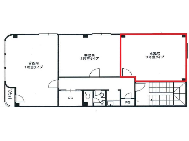 三恵ビル　3号室　間取り図.jpg