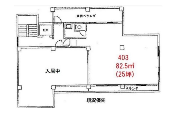 クランツ南新宿 4F(403) 25.00T 間取り図.jpg