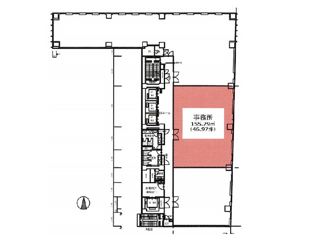 ランズ瓦町ビルディング9階 46.97坪 間取り図.jpg