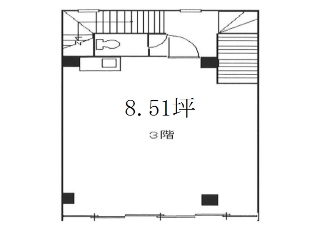 ニューヒラノ(神田富山町) 3F8.51T間取り図.jpg