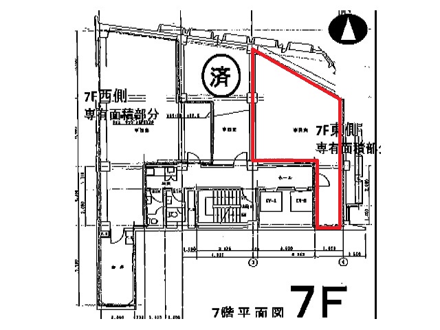 甲府富士急ビル7F23.1坪　間取り図.jpg
