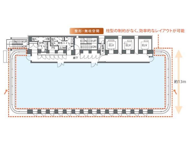 DXL（西新橋）基準階間取り図.jpg