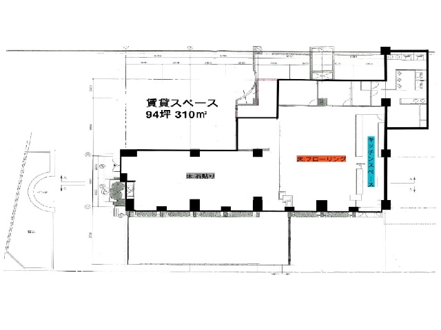 朝日プラザ梅田ビル　1階　94坪間取り図.jpg