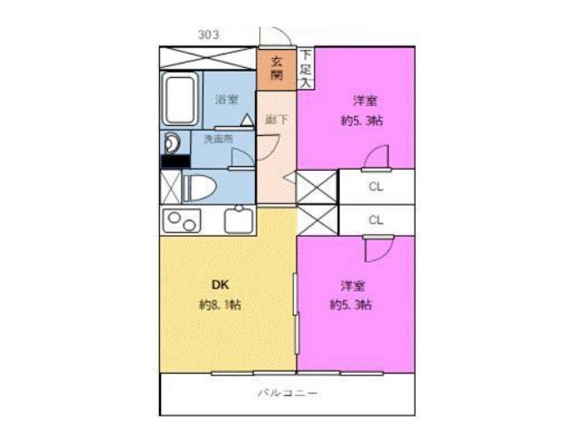 南青山サマリヤマンション3F13.39T間取り図.jpg