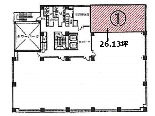 みなと銀行第一生命共同ビルディング 6F26.13T 間取り図.jpg