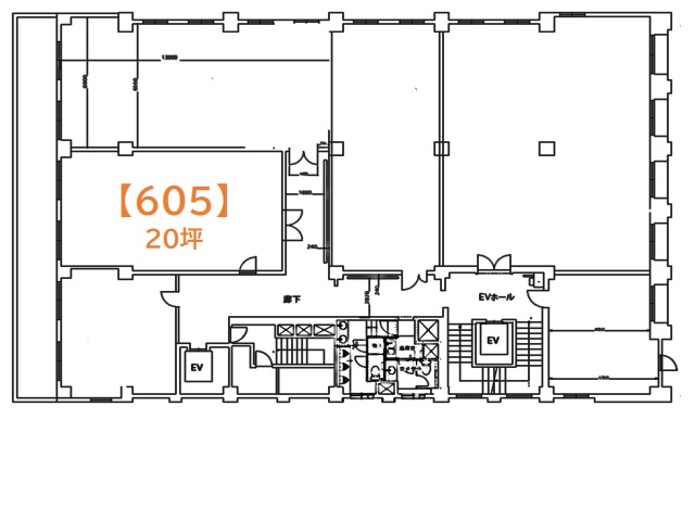 ハウザー堺筋本町ビル605号室20坪間取り図.jpg