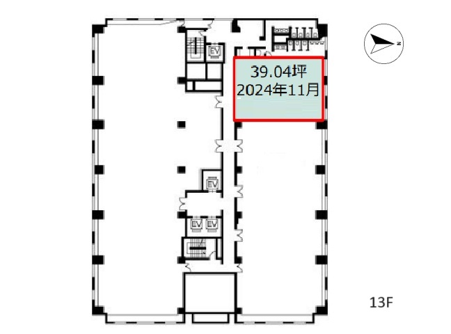 新大阪プライムタワー13F39.04坪間取り図.jpg