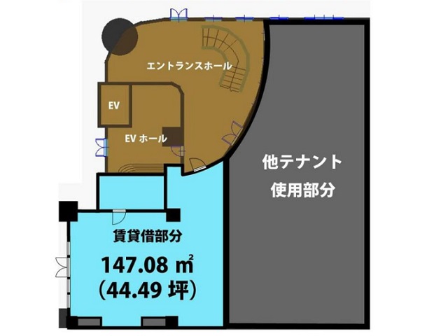 埼玉県 1階 44.49坪の間取り図
