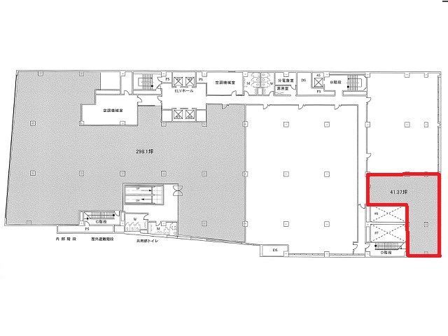 第一セントラルビル1号館2階41.37坪間取り図.jpg