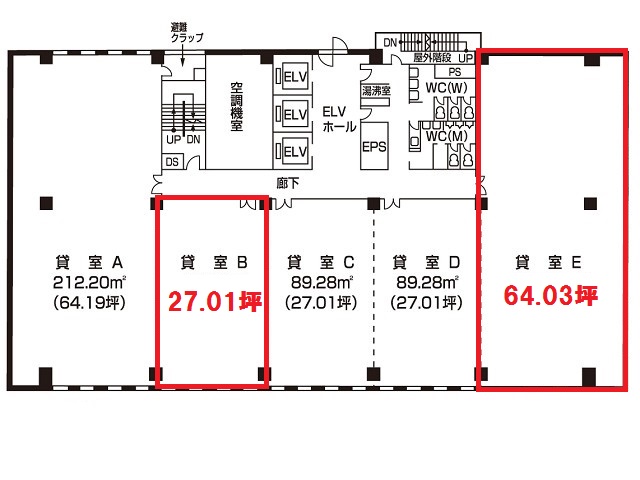 福岡祇園第一生命ビル9階B・E間取り図.jpg