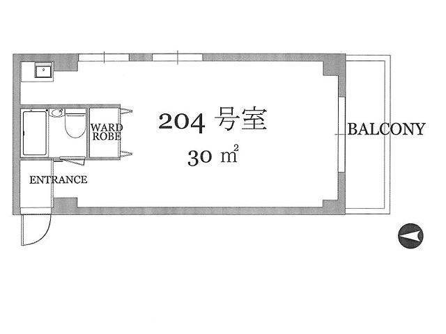 秋山マンション（神宮前1）204号室9T間取り図.jpg