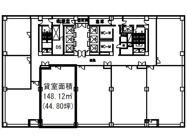 明治安田生命名古屋ビル6階44.8坪間取り図.jpg