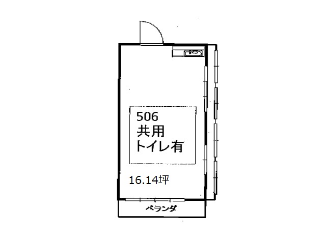 目黒第1花谷ビル5F506 16.14T間取り図.jpg