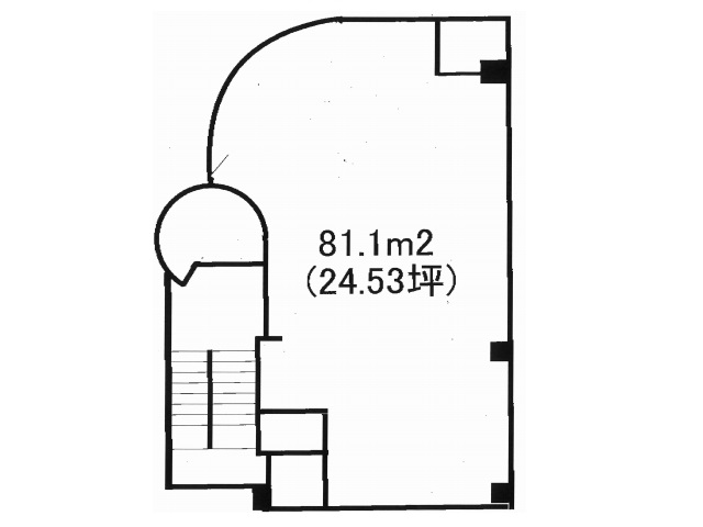 千葉県 3階 24.53坪の間取り図