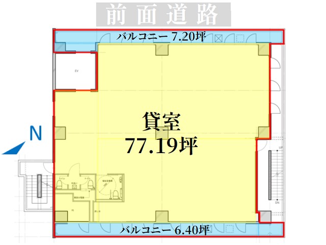 中洲ビジネススクエア2-8F基準階間取り図.jpg
