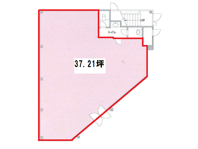 藤枝大手貸店舗1F37.21T間取り図.png