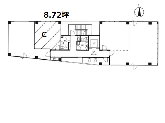 ＭＦ西梅田ビル4階Ｃ8.72坪間取り図.jpg