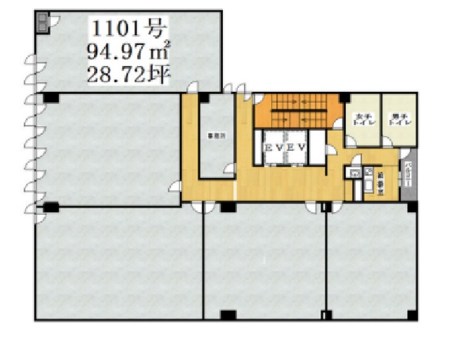 フェニックス内本町ビル　1101号室　28.72坪　間取り図.jpg